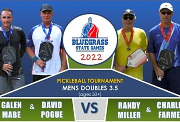 3 5 Mixed Doubles 50 22 Bluegrass Games Pickleball Tournament