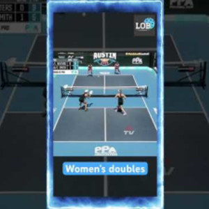 Insane Reflexes &amp; Focus! - Women&#039;s Doubles Pickleball Rally Highlight