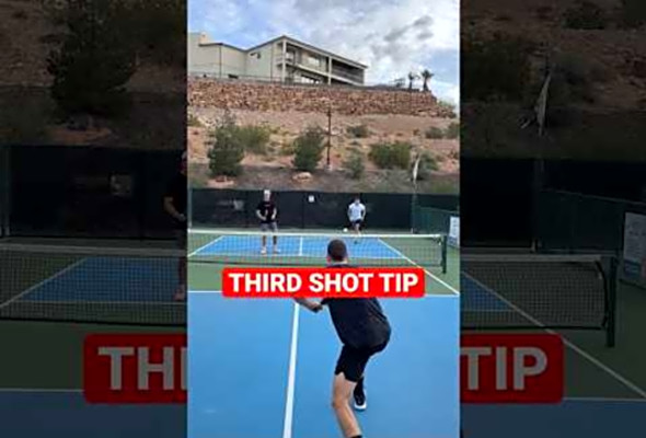 3rd shot tip #pickleball #pickleballgame #pickleballhighlights #pickleballdrills