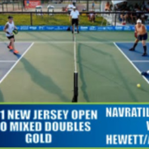 APP New Jersey Pickleball Open Pro Mixed Doubles Gold: Navratil/Esquivel...