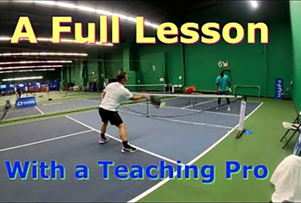 Full Pickleball Lesson with Cliff Pickleball