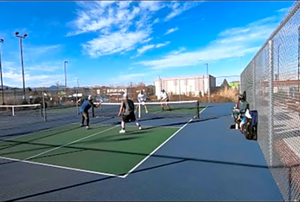 Pickleball 11-22-20 Kevin Mark &amp; Scott Fliegelman vs Kevin Deyo &amp; J Hamel