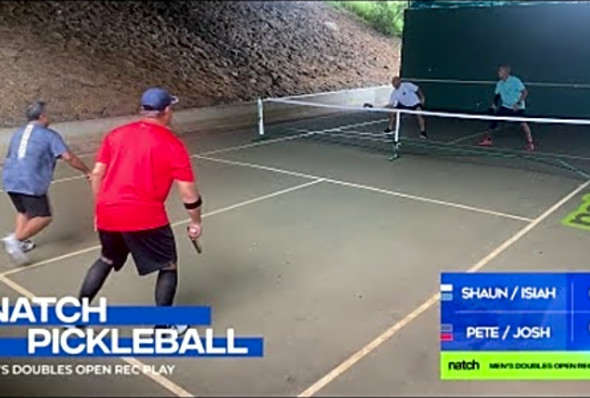 Pickleball Men&#039;s Doubles Rec Play feat. Pete/Josh vs Shaun/Isiah