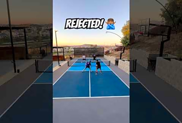 Speed-Up Gets Rejected! #pickleball #highlights #pickleballdoubles #pickleballfun #shorts