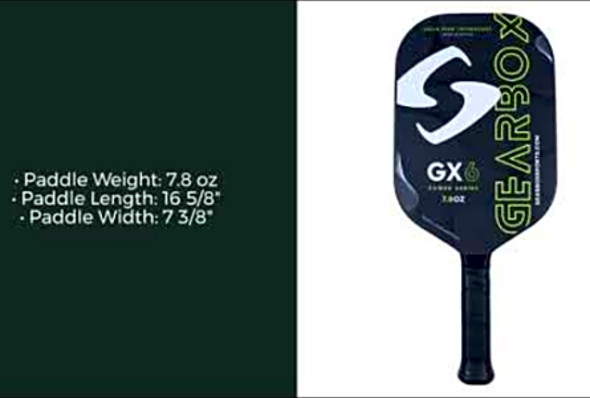 Review: Gearbox GX6 Power Middleweight Carbon Fiber Pickleball Paddle
