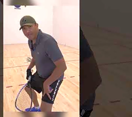 Backhand Splat Shot by Alvaro Beltran #shorts #racquetball #pickleball