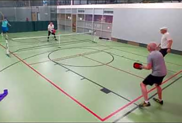 Kingston Pickleball Ladder Game - Top Court! Glen/Hugh vs Rick/John