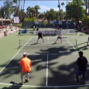 2018 Lakes Pickleball Tournament MD 5.0 Bronze Game 3 Farias/Johns vs. R...