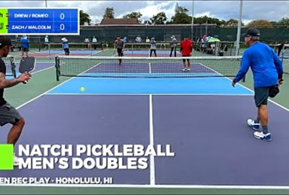 Pickleball Men&#039;s Doubles - Drew/Romeo vs Zach/Malcolm