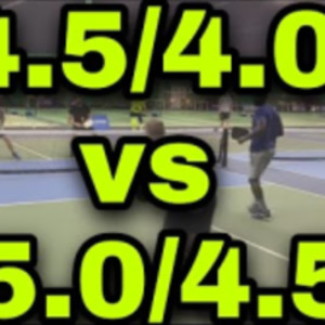 5.0/4.5 vs 4.5/4.0 Pickleball Men&#039;s Doubles Rec Game