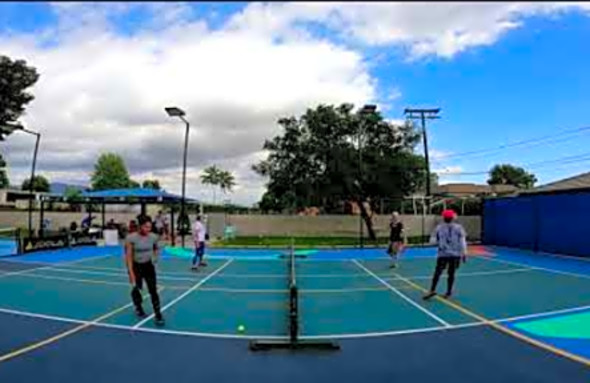 Bad Pickleball Pro Women versus Pro Seniors Jessie Irvine Irina Tereschenko Scott Crandall Julio Riv