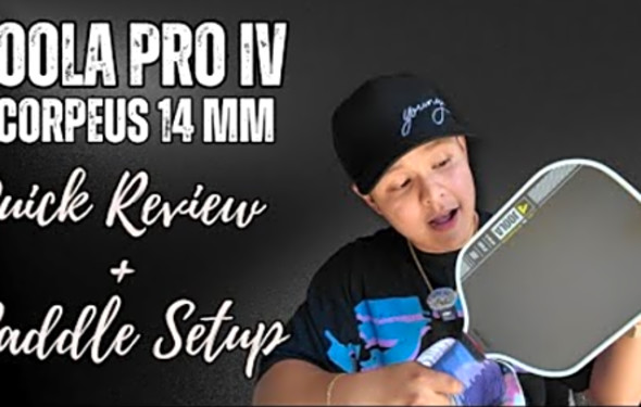 Joola Pro IV Scorpeus: Quick review Paddle Setup