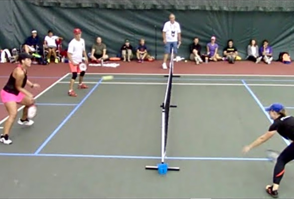 Wolfe Sports Pickleball-OMX GOLD MEDAL Tie-breaker Kitchen View Weinbach/Gehrke v Oxler/McKee