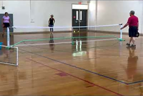 Doubles Pickle ball at the Kernersville YMCA