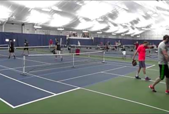 Milford Pickleball Tournament Men&#039;s Advanced Double - March 2017