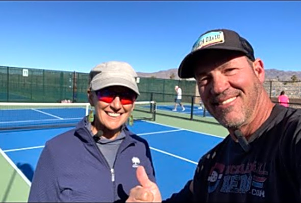 Live pickleball lesson