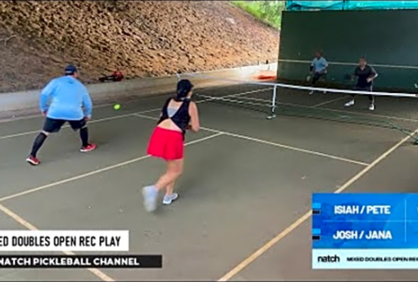 Pickleball Mixed Doubles Rec Play feat. Josh/Jana vs Isiah/Pete