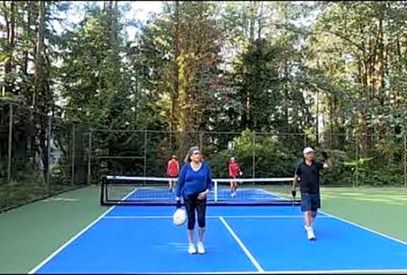 GH010255 Pickleball play at Little Cates Park, Deep Cove