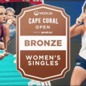 Kate Fahey vs Chao Yi Wang at the Veolia Cape Coral Open