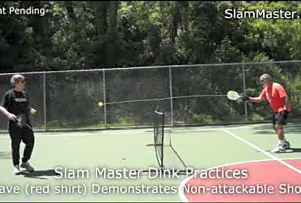 Pickleball Slam Master Dink Drills / Practice / Training Paddle www.SlamMaster.net