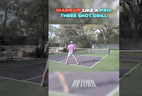 Three Shot Warm-Up Drill: Elevate Your Pickleball Skills and Get Ready to Dominate! #pickleball