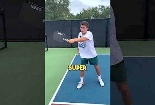The Pickleball Shot Where You NEED a 2 Handed Backhand! #pickleballtips #pickleball #shorts