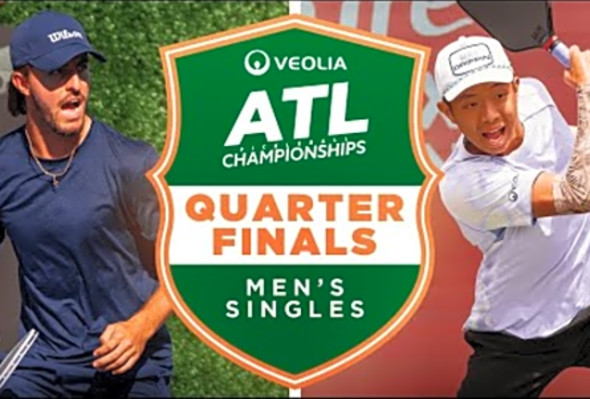 Hunter Johnson v Quang Duong at the Veolia Atlanta Pickleball Championships