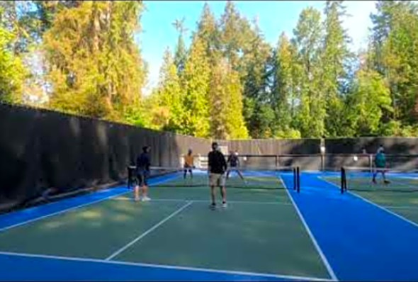 GH010305 Pickleball play at Murdo Frazer park in North Vancouver