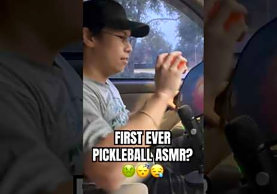 FIRST EVER PICKLEBALL ASMR? #tennis #asmr #pickleball #shorts