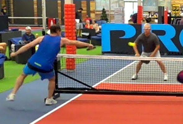 Moneyball at Courtside Superstores Pickleball, Irvine, CA(4.0) - Ernie Bernie 2-pack at1:42 at11:10
