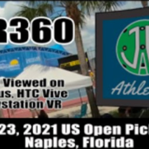 VR360 US Open Pickleball 2021 Fans and Players - Immersive View From Sid...