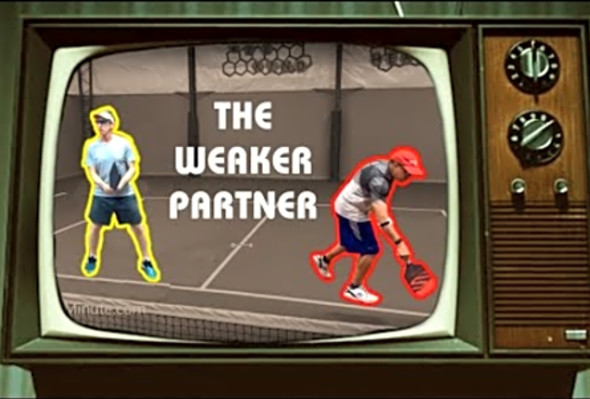 What is the weaker partners job? - Pickleball Minute