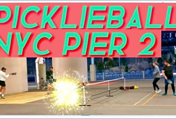 Brooklyn Bridge Park Pier 2 Pickleball Courts Doubles Men And Women Mix Game