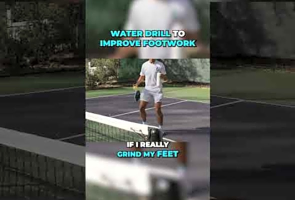 Water Drill for Net Control: Elevate Your Pickleball Skills with this Drill! #pickleball #sports