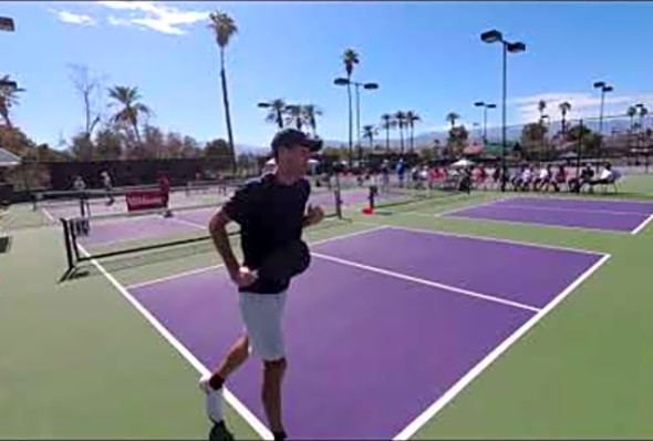 Singles Pickleball Ozzie 4.0 35 match Palm Desert Feb 2020