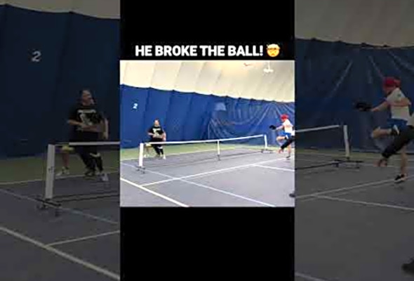 He Broke The Ball! #Pickleball #fyp #viral #shorts #reels #highlights