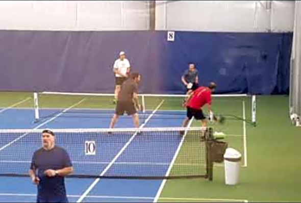 Crocker/Zaslow vs D.Johnson/ Humphreys Mens 5.0 vs 4.5 Pickleball