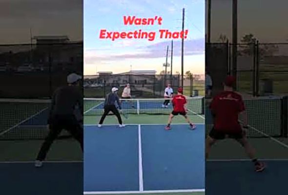 Wasnt Expecting That! #pickleball #pickleballhighlights #highlights #shorts #thepickleballrunner