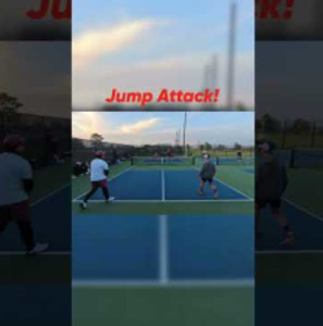 Jump Attack! #thepickleballrunner #pickleballhighlights #highlights #pic...