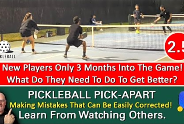 Pickleball! These New Players Are Playing In A 2.5 Level Tournament! How Do You Think They Will Do?