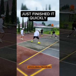 QUICK FINISH ANYWAY! #pickleballshorts #pickleballlesson