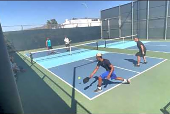 Pickleball - Jason Adler and JR Jones take on Erik Pailet and Tim Turner 4.0 Rec Play