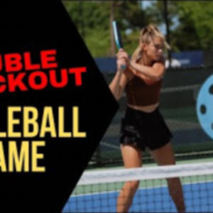 Double Knock-Out Pickleball Game