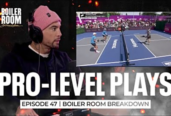 Advanced Pro-Level Pickleball Plays - McGuffin &amp; Martinez vs. Johns Brothers