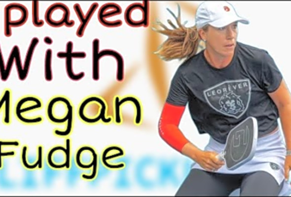 I played with Megan Fudge Against 5.0s Pickleball Men&#039;s Doubles