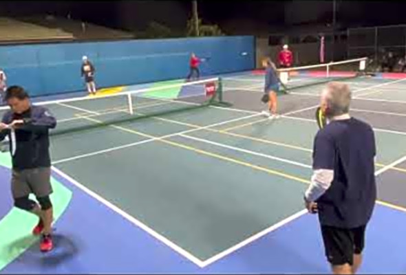 Chris-Ashley (RoadRunners) vs Ken-Kristina (DDR) G6 MLP 2/3/22 MiLP Minor League Pickleball