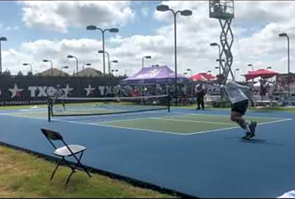 The court coverage by Jay Devilliers - Tyson McGuffin vs Jay Devilliers - PPA Texas Open 2021