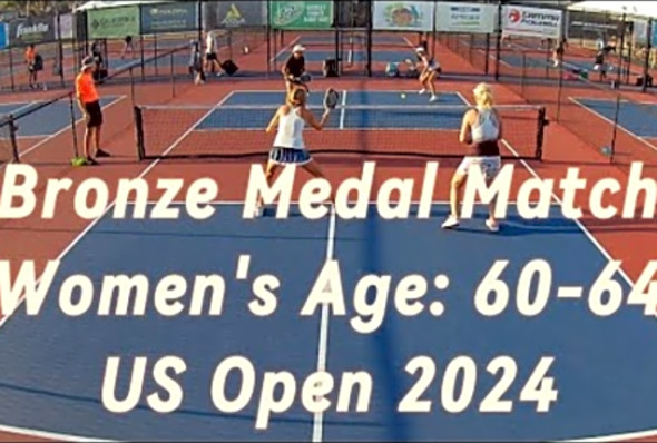Bronze Medal Match Women&#039;s Age: 60-64 Pickleball - US OPEN 2024