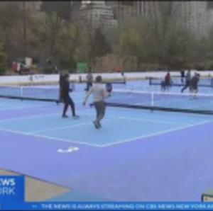 Pickleball courts open at Wollman Rink in Central Park