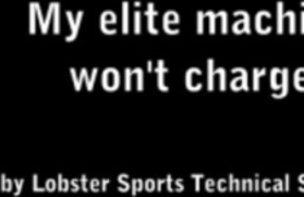 Lobster elite machine won&#039;t charge by Lobster Sports Tech Support